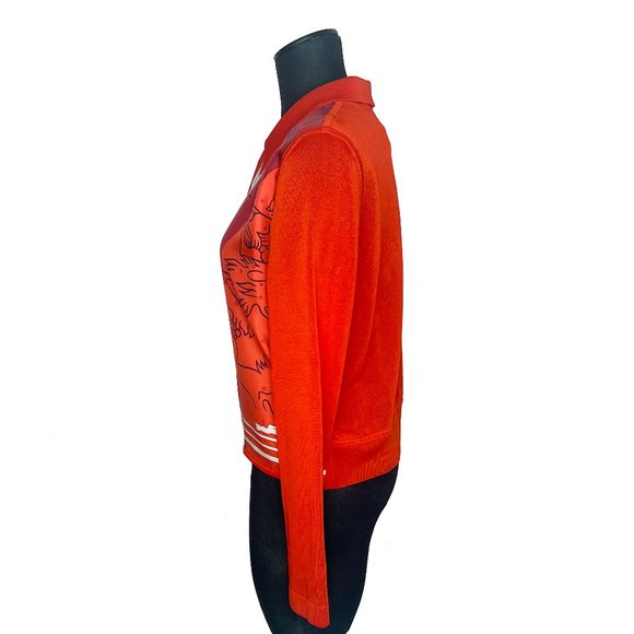 New Hermes Womens Constellation Cardigan Silk Twill & Silk Tricotage EU Size 42 - Picture 10 of 14